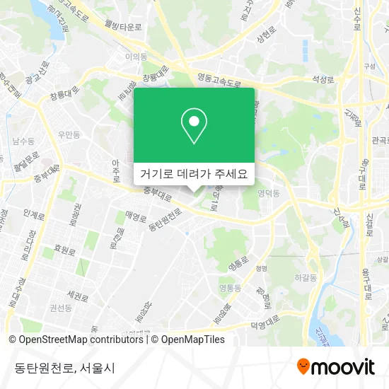 동탄원천로 지도