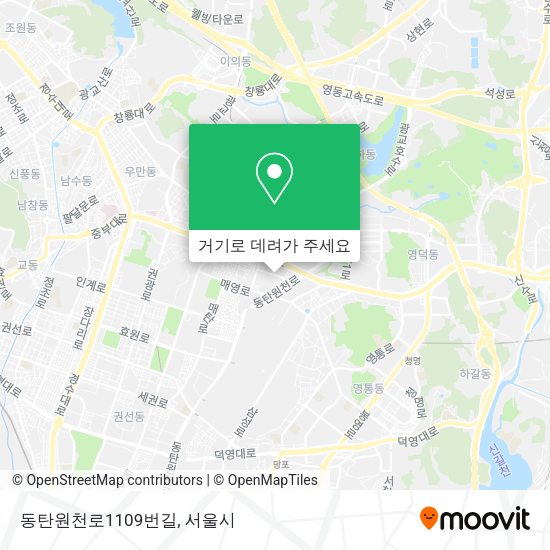 동탄원천로1109번길 지도
