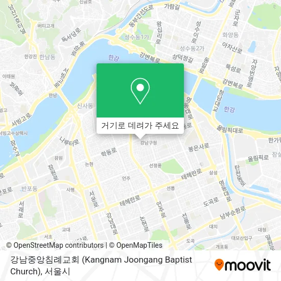 강남중앙침례교회 (Kangnam Joongang Baptist Church) 지도