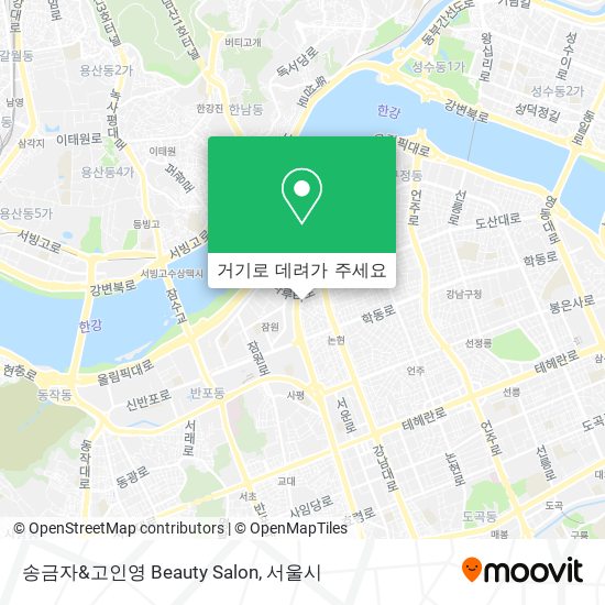 송금자&고인영 Beauty Salon 지도