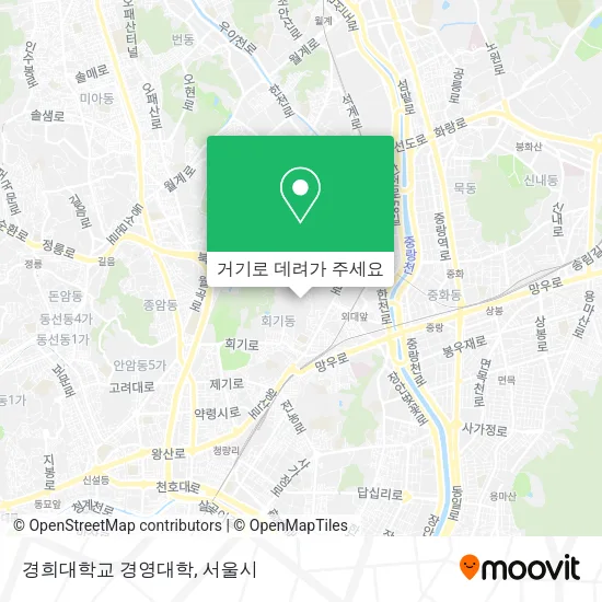 경희대학교 경영대학 지도