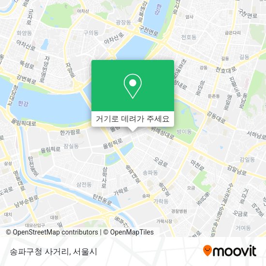 송파구청 사거리 지도