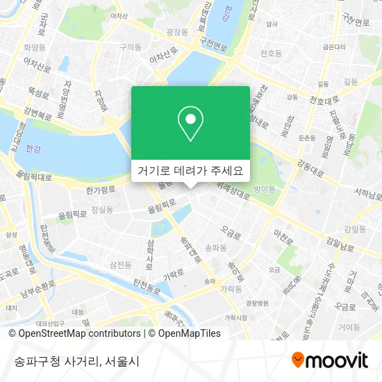 송파구청 사거리 지도