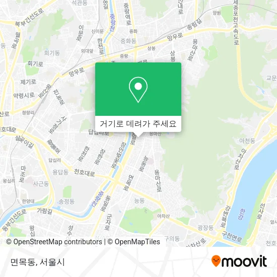 면목동 지도