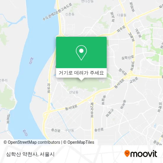 심학산 약천사 지도