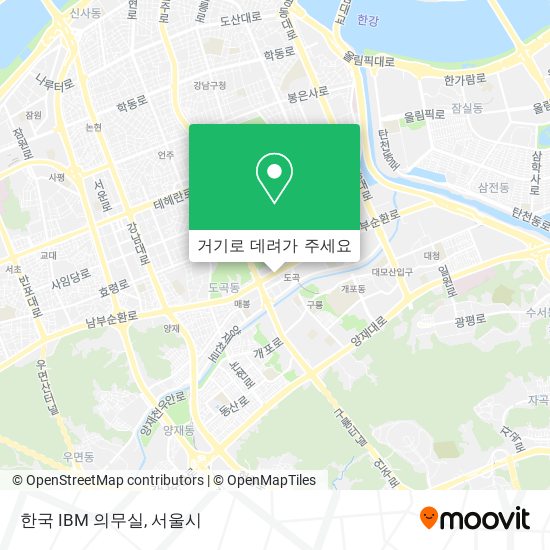 한국 IBM 의무실 지도