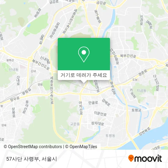 57사단 사령부 지도