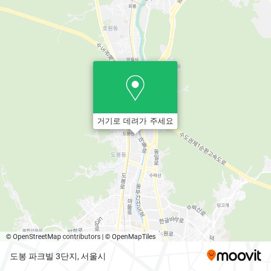 도봉 파크빌 3단지 지도