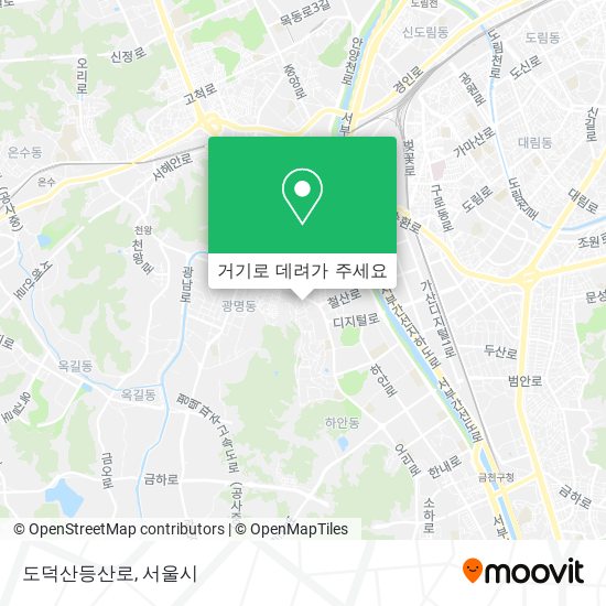 도덕산등산로 지도