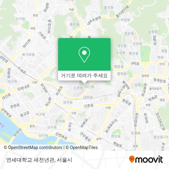 연세대학교 새천년관 지도