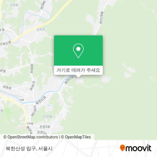 북한산성 입구 지도
