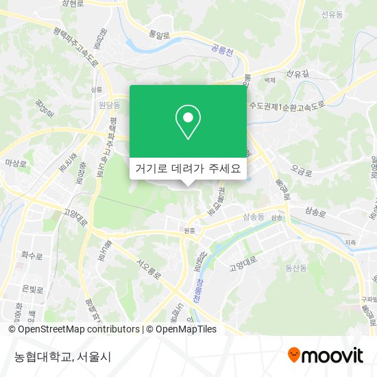 농협대학교 지도