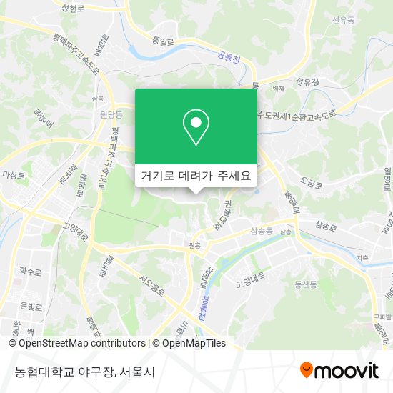 농협대학교 야구장 지도