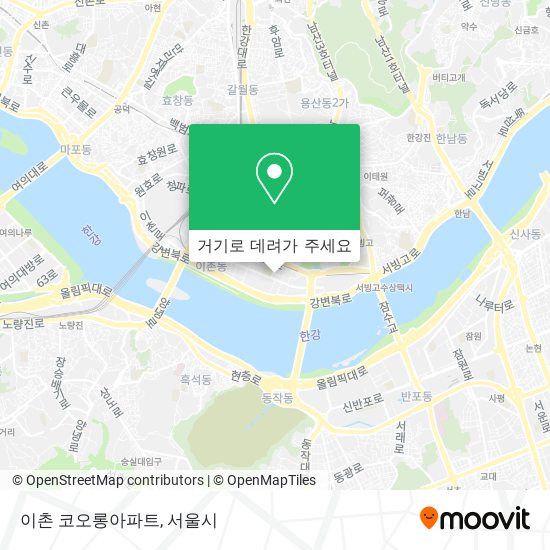 이촌 코오롱아파트 지도