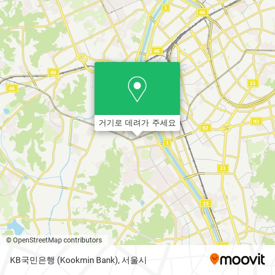 KB국민은행 (Kookmin Bank) 지도