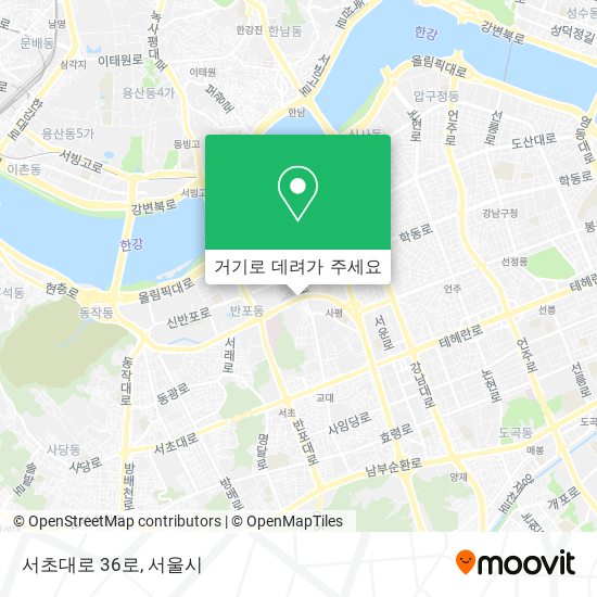 서초대로 36로 지도