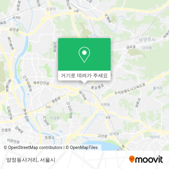 양정동사거리 지도