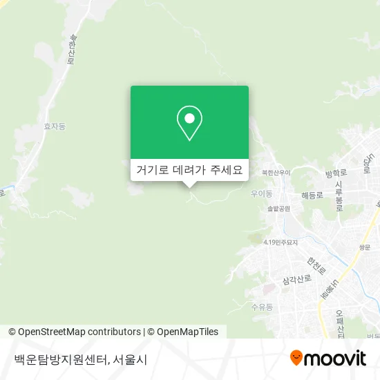 백운탐방지원센터 지도