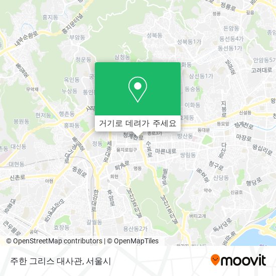 주한 그리스 대사관 지도