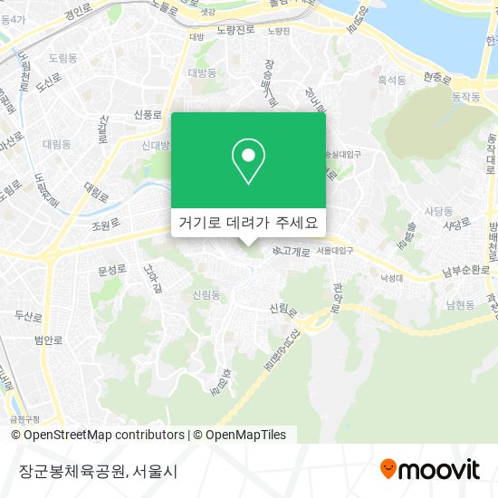 장군봉체육공원 지도