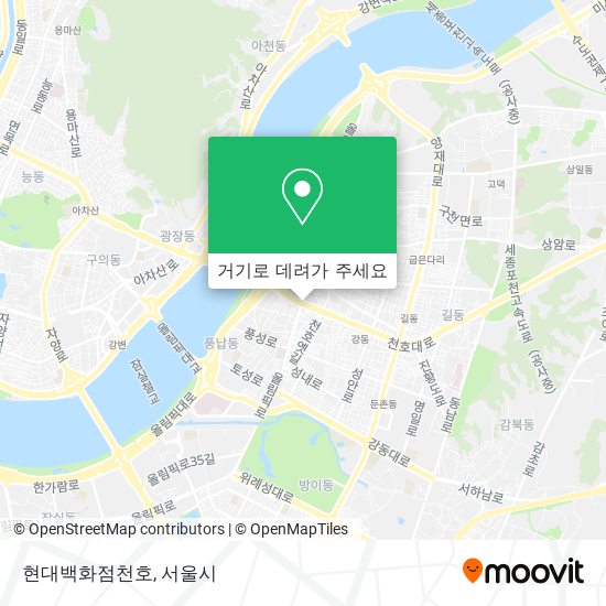 현대백화점천호 지도