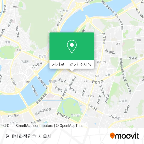현대백화점천호 지도