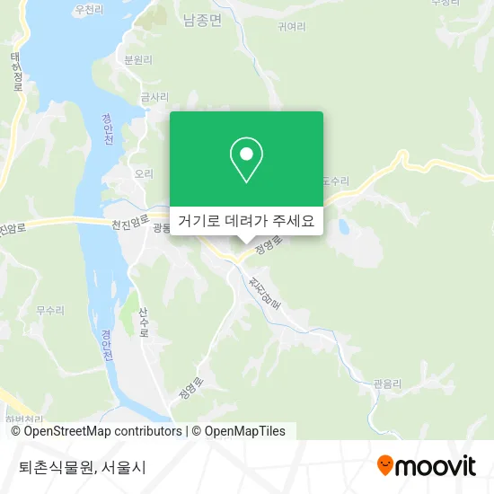 퇴촌식물원 지도