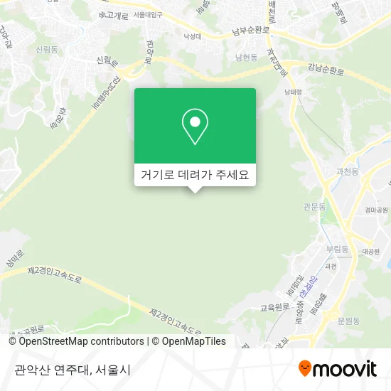 관악산 연주대 지도