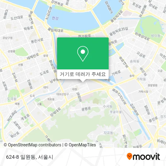 624-8 일원동 지도
