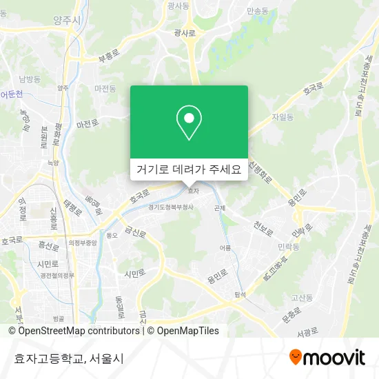 효자고등학교 지도