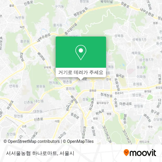 서서울농협 하나로마트 지도