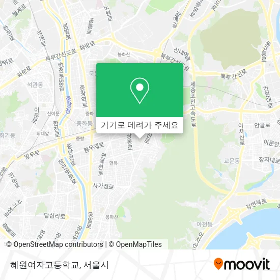 혜원여자고등학교 지도