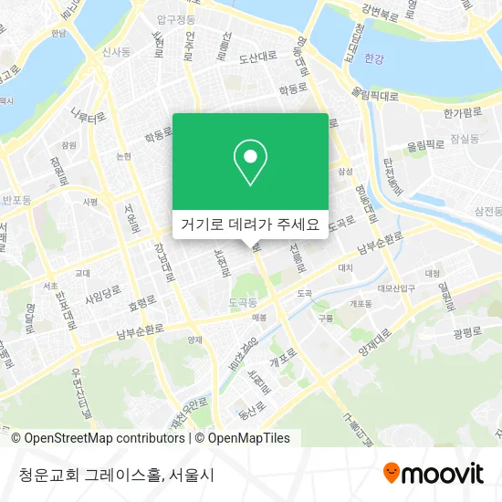 청운교회 그레이스홀 지도