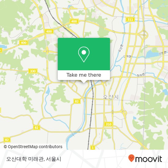 오산대학 미래관 지도