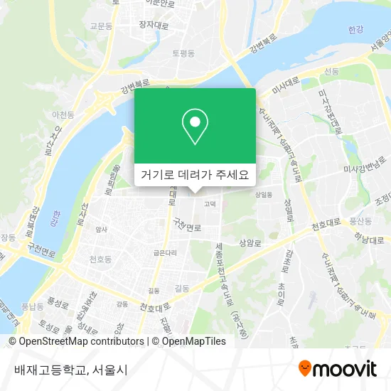 배재고등학교 지도