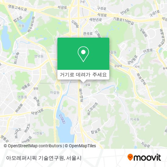 아모레퍼시픽 기술연구원 지도