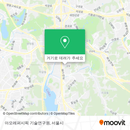 아모레퍼시픽 기술연구원 지도