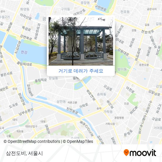 삼전도비 지도