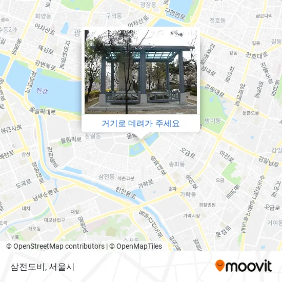 삼전도비 지도