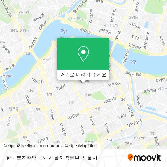 한국토지주택공사 서울지역본부 지도