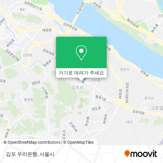 김포 우리은행 지도