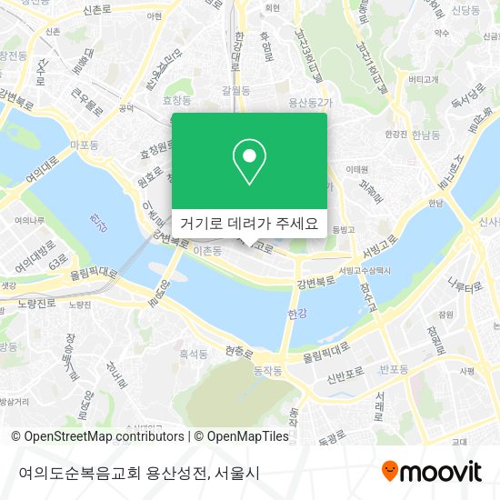 여의도순복음교회 용산성전 지도
