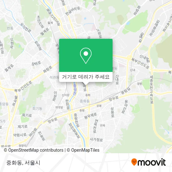 중화동 지도