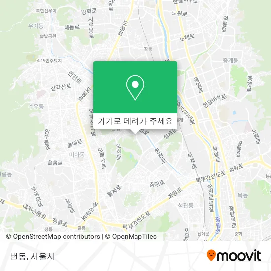번동 지도