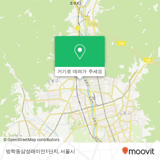 방학동삼성래미안1단지 지도