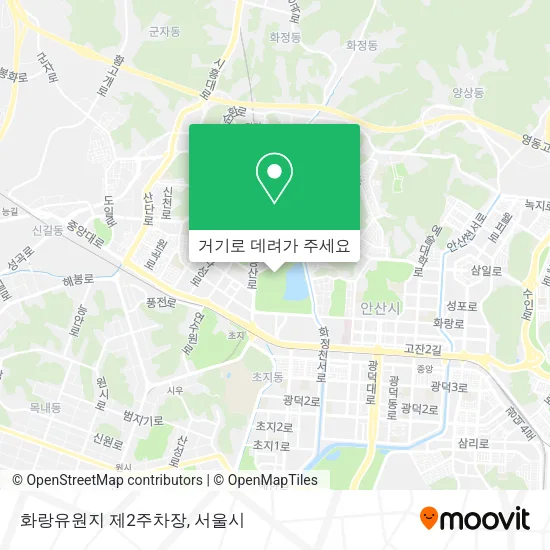화랑유원지 제2주차장 지도
