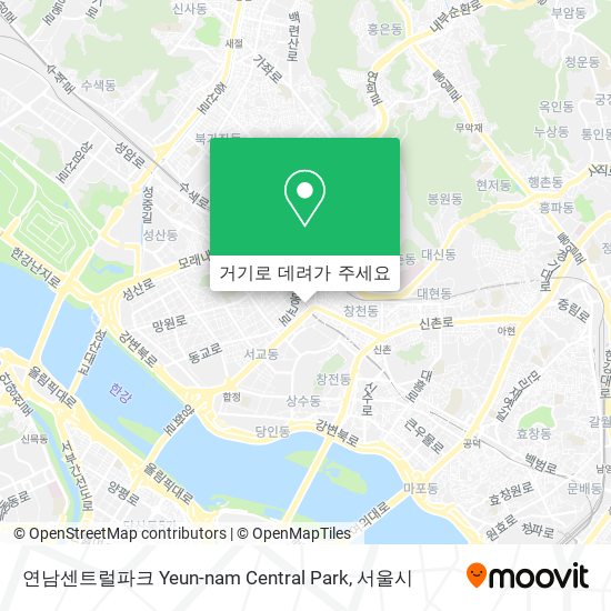 연남센트럴파크 Yeun-nam Central Park 지도