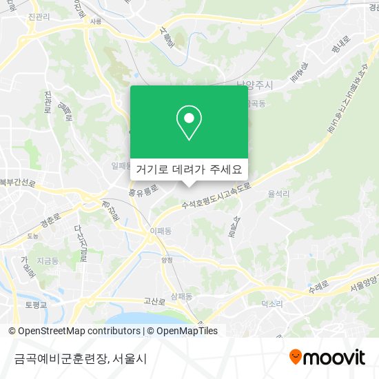 금곡예비군훈련장 지도