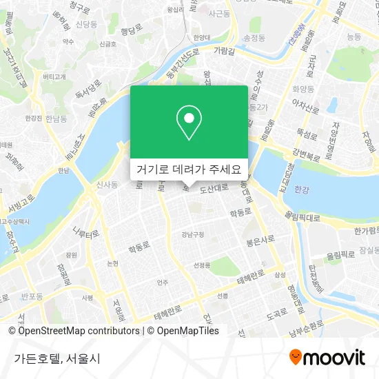 가든호텔 지도