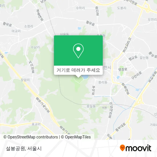 설봉공원 지도